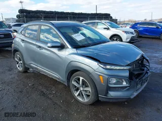 2020 Hyundai Kona Limited with VIN KM8K3CA58LU443078, listed as a IAAI auction lot 41510108 with 101,412 mi miles. Bid and sale history available at carsss.com. Image 1.