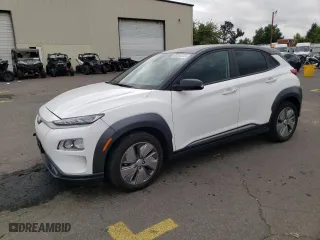 2021 Hyundai Kona Electric SEL with VIN KM8K23AG7MU127581, listed as a Copart auction lot 61261253 with 16,912 mi miles. Bid and sale history available at carsss.com. Image 2.