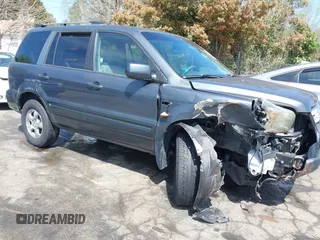 2006 Honda Pilot EX with VIN 2HKYF18416H529290, listed as a IAAI auction lot 41915915 with 135,385 mi miles and . Bid and sale history available at DreamBid. Image 1.