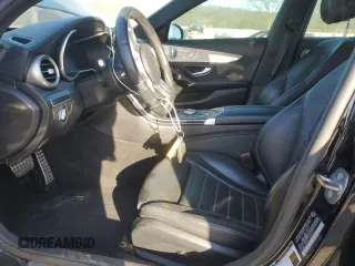2020 Mercedes-Benz C 43 AMG with VIN 55SWF6EB2LU329244, listed as a Copart auction lot 46253045 with 55,209 mi miles and Salvage Title. Bid and sale history available at carsss.com. Image 7.