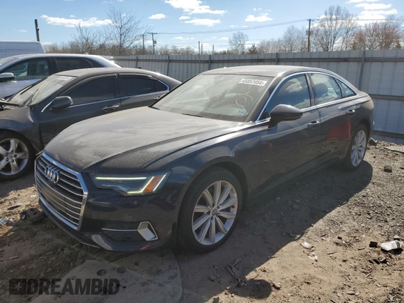 2019 Audi A6 Premium Plus with VIN WAUE8AF21KN128988, listed as a Copart auction lot 45857454 with 59,542 mi miles. Bid and sale history available at carsss.com. Image 1.