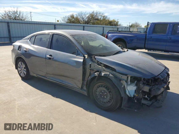 2020 Nissan Sentra S with VIN 3N1AB8BV7LY252007, listed as a Copart auction lot 81673984 with 54,126 mi miles and Salvage Title. Bid and sale history available at carsss.com. Image 4.