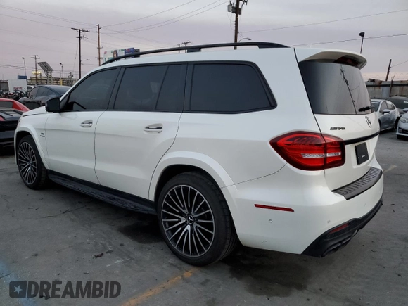 2018 Mercedes-Benz GLS with VIN 4JGDF7FE2JB063422, listed as a Copart auction lot 84687514 with 64,838 mi miles and Salvage Title. Bid and sale history available at carsss.com. Image 2.