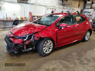 2023 Toyota Corolla Hatchback SE with VIN JTND4MBE8P3192892, listed as a Copart auction lot 59596434 with Not Provided miles and Salvage Title. Bid and sale history available at carsss.com. Image 1.