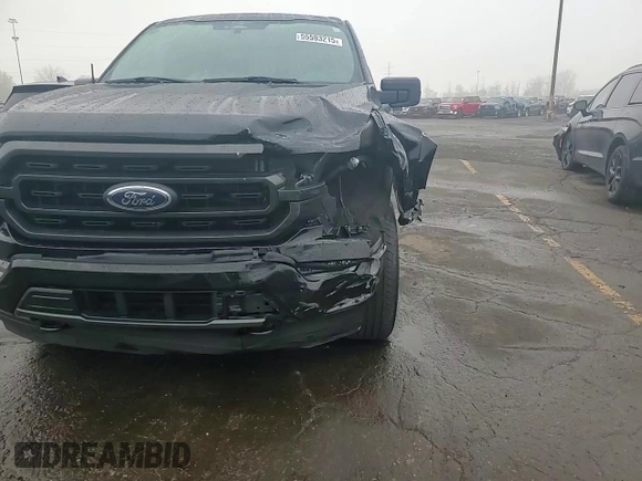 2023 Ford F-150 XL with VIN 1FTFW1ED2PFD30384, listed as a Copart auction lot 55593215 with 21,107 mi miles and Clean title. Bid and sale history available at DreamBid. Image 13.