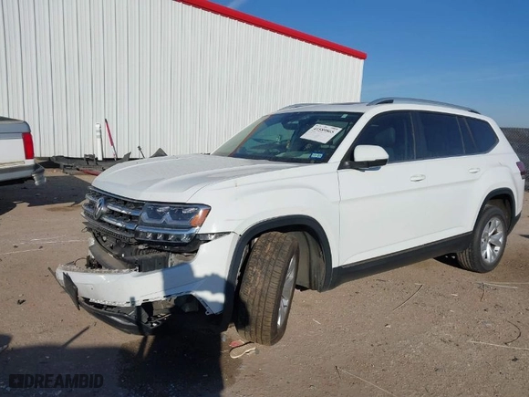 2019 Volkswagen Atlas 3.6L V6 SEL with VIN 1V2ER2CA8KC509118, listed as a IAAI auction lot 41589865 with 151,498 mi miles. Bid and sale history available at carsss.com. Image 2.