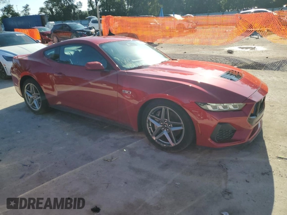 2024 Ford Mustang GT с VIN 1FA6P8CF0R5421646, выставлен на аукционе Copart как лот 61478275 с пробегом 2 331 миль миль и Списание • Salvage title. История ставок и продаж доступна на DreamBid. Изображение 4.