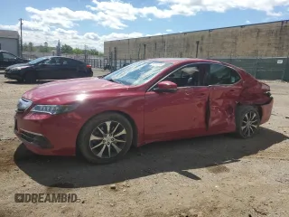 2017 Acura TLX with VIN 19UUB1F39HA005014, listed as a Copart auction lot 56195195 with 127,865 mi miles and Salvage title. Bid and sale history available at DreamBid. Image 1.