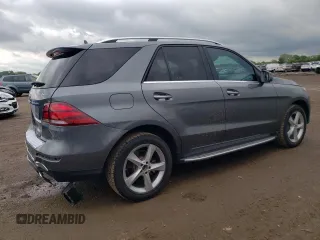 2017 Mercedes-Benz GLE 350 with VIN 4JGDA5HB7HA976621, listed as a Copart auction lot 58548855 with 55,591 mi miles and Salvage title. Bid and sale history available at DreamBid. Image 3.