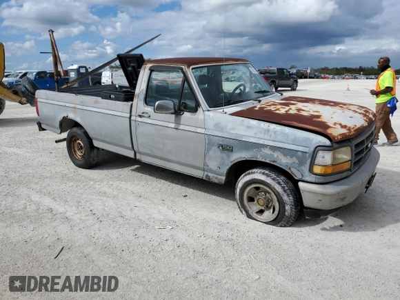 1992 Ford F-150 with VIN 1FTDF15Y2NLB00580, listed as a Copart auction lot 76871004 with 0 mi miles and Salvage Title. Bid and sale history available at carsss.com. Image 4.