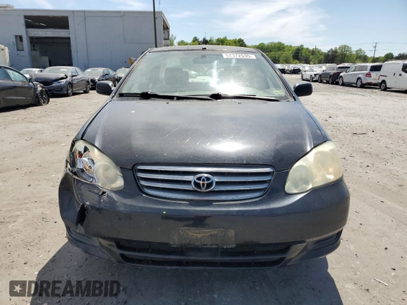 2003 Toyota Corolla CE with VIN 1NXBR32E63Z043999, listed as a Copart auction lot 54372535 with 159,933 mi miles and Salvage Title. Bid and sale history available at DreamBid. Image 5.