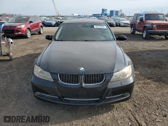 2007 BMW 3 Series 335xi with VIN WBAVD53557A008806, listed as a Copart auction lot 44773525 with 181,583 mi miles and Salvage Title. Bid and sale history available at carsss.com. Image 5.