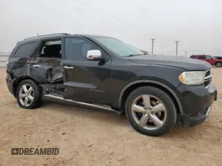 2012 Dodge Durango Citadel with VIN 1C4SDHET7CC180918, listed as a Copart auction lot 42714145 with 211,502 mi miles and Salvage title. Bid and sale history available at DreamBid. Image 4.