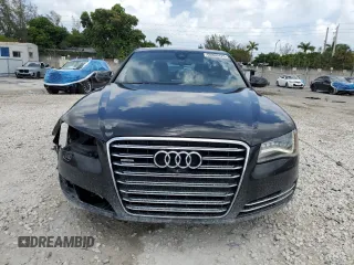 2013 Audi A8 4.0L with VIN WAUA2AFD3DN026967, listed as a Copart auction lot 60800425 with 87,836 mi miles and Salvage title. Bid and sale history available at DreamBid. Image 5.