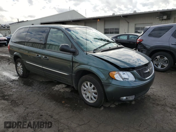 2002 Chrysler Town & Country LXi with VIN 2C8GP54L32R676672, listed as a Copart auction lot 44120565 with 57,090 mi miles and Salvage Title. Bid and sale history available at carsss.com. Image 4.