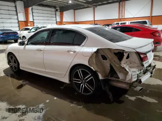 2017 Honda Accord Touring with VIN 1HGCR3F91HA802106, listed as a Copart auction lot 44224265 with 145,243 mi miles and Salvage title. Bid and sale history available at DreamBid. Image 2.