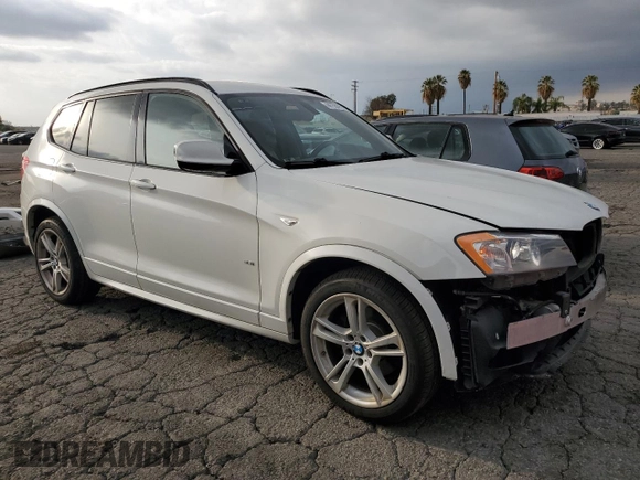 2011 BMW X3 35i with VIN 5UXWX7C59BL734707, listed as a Copart auction lot 44758405 with 139,092 mi miles and Salvage Title. Bid and sale history available at DreamBid. Image 4.