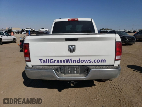 2021 Ram 1500 Classic Tradesman with VIN 1C6RR6FT4MS563927, listed as a Copart auction lot 76376334 with 57,962 mi miles and Salvage Title. Bid and sale history available at carsss.com. Image 6.