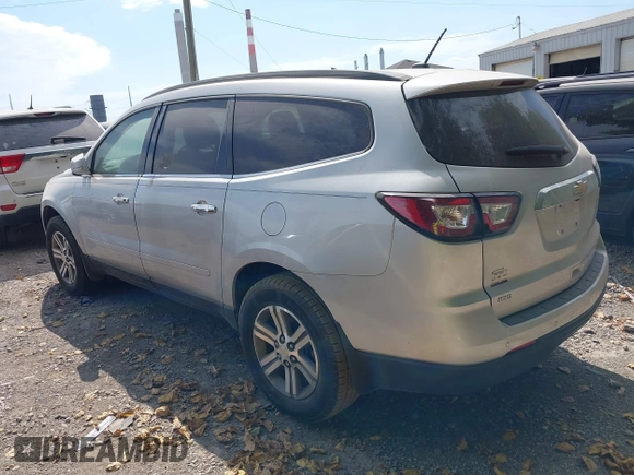 2015 Chevrolet Traverse LT with VIN 1GNKVGKDXFJ388478, listed as a IAAI auction lot 41643010 with 188,141 mi miles and . Bid and sale history available at DreamBid. Image 3.