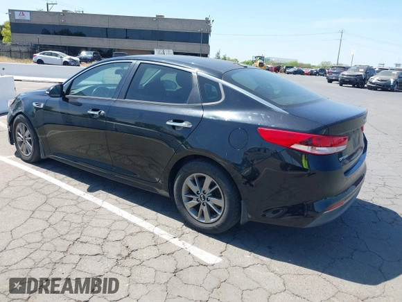 2016 Kia Optima LX Turbo with VIN 5XXGT4L12GG077169, listed as a IAAI auction lot 42108788 with 116,589 mi miles. Bid and sale history available at carsss.com. Image 3.
