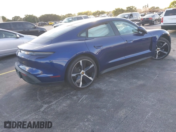 2022 Porsche Taycan with VIN WP0AA2Y17NSA14941, listed as a IAAI auction lot 41101582 with Not Provided miles and . Bid and sale history available at DreamBid. Image 4.