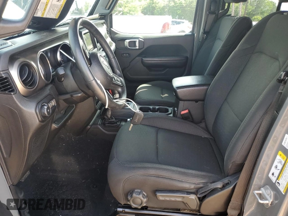 2019 Jeep Wrangler Unlimited Sport S with VIN 1C4HJXDG7KW603821, listed as a Copart auction lot 55846875 with 37,711 mi miles and Salvage title. Bid and sale history available at DreamBid. Image 7.