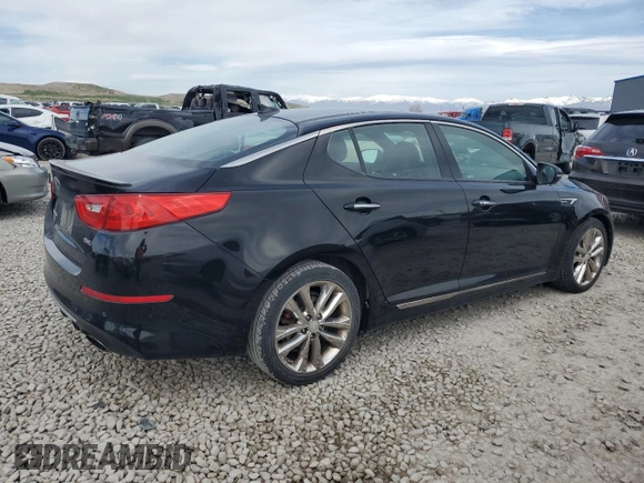 2015 Kia Optima SX Turbo with VIN 5XXGR4A62FG408800, listed as a Copart auction lot 52152955 with 78,195 mi miles and Clean Title. Bid and sale history available at carsss.com. Image 3.