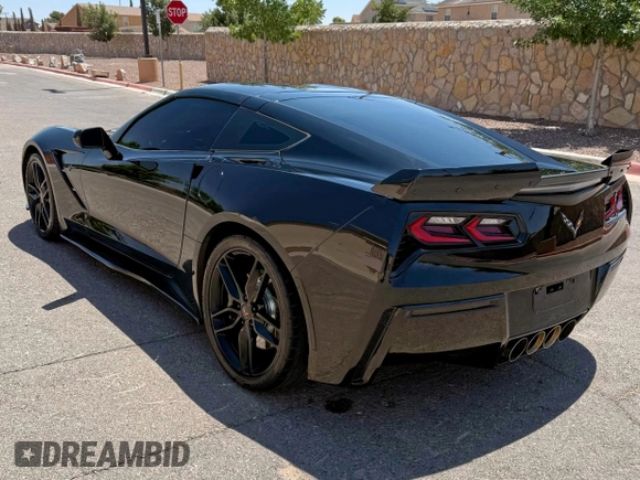 2014 Chevrolet Corvette Z51 2LT with VIN 1G1YJ2D74E5102617, listed as a Copart auction lot 64455705 with 91,709 mi miles and Salvage title. Bid and sale history available at DreamBid. Image 3.