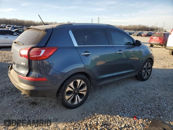 2013 Kia Sportage SX with VIN KNDPCCA61D7511496, listed as a Copart auction lot 87846595 with 171,733 mi miles and Salvage Title. Bid and sale history available at carsss.com. Image 3.