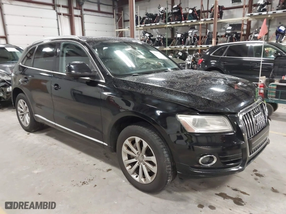 2013 Audi Q5 Premium with VIN WA1CFAFP1DA008107, listed as a IAAI auction lot 40847282 with 168,183 mi miles. Bid and sale history available at carsss.com. Image 1.
