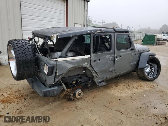 2018 Jeep Wrangler Unlimited Sport S with VIN 1C4HJXDN7JW264071, listed as a Copart auction lot 43575135 with 96,371 mi miles and Clean title. Bid and sale history available at DreamBid. Image 3.