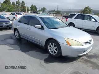 2003 Honda Accord EX z VIN 1HGCM66553A080273, wystawiony jako IAAI lot #42475058 z przebiegiem 186 821 mil mil oraz . Historia ofert i sprzedaży dostępna na DreamBid. Obrazek 1.