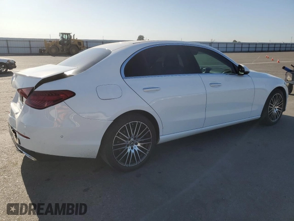 2023 Mercedes-Benz C 300 with VIN W1KAF4GB4PR128514, listed as a Copart auction lot 57564215 with 41,578 mi miles and Salvage title. Bid and sale history available at DreamBid. Image 3.