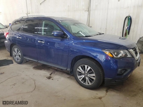 2017 Nissan Pathfinder S with VIN 5N1DR2MM7HC911576, listed as a Copart auction lot 48549975 with 55286 miles and Salvage Title. Bid and sale history available at carsss.com. Image 4.
