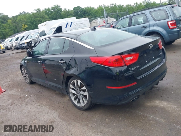 2014 Kia Optima SX Turbo with VIN 5XXGR4A61EG294366, listed as a IAAI auction lot 42540516 with 195,335 mi miles and . Bid and sale history available at DreamBid. Image 3.
