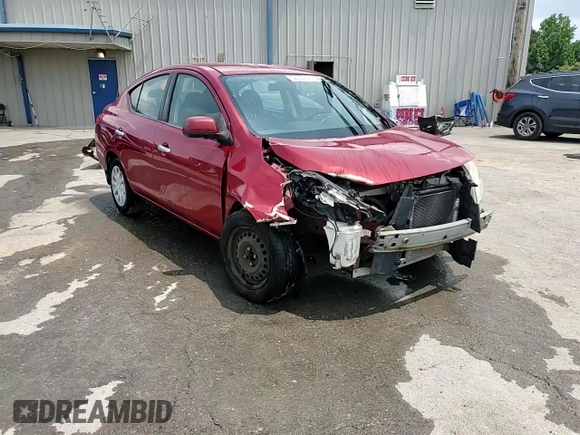 2012 Nissan Versa SV with VIN 3N1CN7APXCL867497, listed as a Copart auction lot 59039645 with 168,270 mi miles and Salvage title. Bid and sale history available at DreamBid. Image 13.