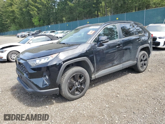 2021 Toyota RAV4 XLE with VIN 2T3P1RFV9MW181006, listed as a Copart auction lot 56543905 with 63,937 mi miles and Clean title. Bid and sale history available at DreamBid. Image 1.