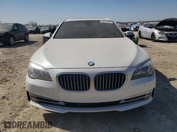 2015 BMW 7 Series 740Li with VIN WBAYE4C54FD947298, listed as a Copart auction lot 48323785 with 81,570 mi miles and Salvage Title. Bid and sale history available at DreamBid. Image 5.