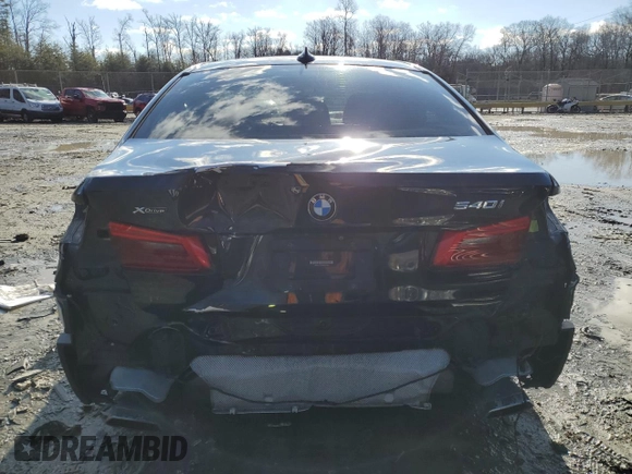 2019 BMW 5 Series 540i xDrive with VIN WBAJE7C56KWW29944, listed as a Copart auction lot 45582385 with 86,883 mi miles and Salvage Title. Bid and sale history available at carsss.com. Image 6.