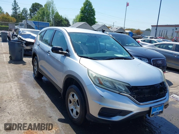 2015 Honda CR-V LX z VIN 2HKRM3H39FH500617, wystawiony jako IAAI lot #42028379 z przebiegiem 97 117 mil mil oraz . Historia ofert i sprzedaży dostępna na DreamBid. Obrazek 1.