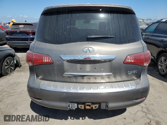 2017 Infiniti QX80 with VIN JN8AZ2NE9H9154311, listed as a Copart auction lot 74930154 with Not Provided miles and Salvage Title. Bid and sale history available at carsss.com. Image 6.