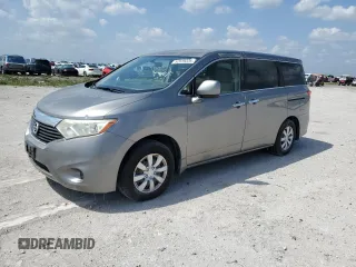 2012 Nissan Quest S with VIN JN8AE2KP1C9050986, listed as a Copart auction lot 52978225 with 121,752 mi miles and Salvage Title. Bid and sale history available at carsss.com. Image 1.