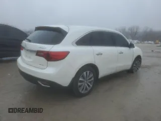 2014 Acura MDX Technology with VIN 5FRYD4H41EB027723, listed as a Copart auction lot 43794115 with 160,722 mi miles and Salvage Title. Bid and sale history available at carsss.com. Image 3.