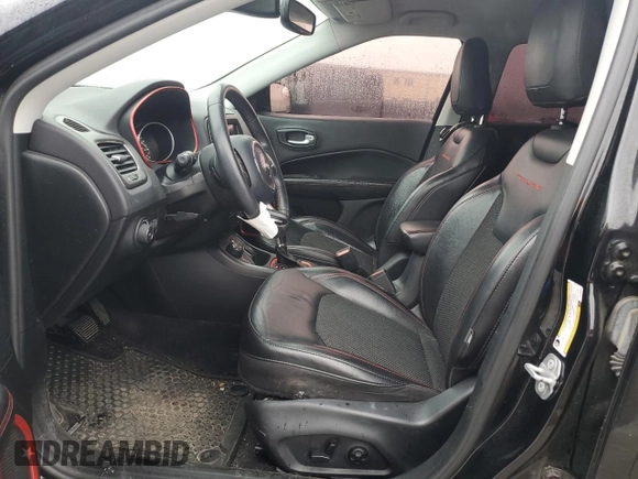 2018 Jeep Compass Trailhawk with VIN 3C4NJDDB6JT456305, listed as a Copart auction lot 44175405 with 124,636 mi miles and Salvage Title. Bid and sale history available at carsss.com. Image 7.