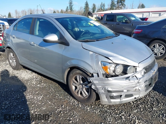 2012 Chevrolet Sonic LT with VIN 1G1JC5SH0C4178833, listed as a IAAI auction lot 41400504 with 163,356 mi miles and . Bid and sale history available at DreamBid. Image 1.