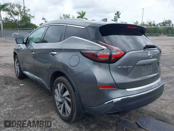 2021 Nissan Murano SL with VIN 5N1AZ2CJ1MC102594, listed as a IAAI auction lot 40584770 with 74,839 mi miles and . Bid and sale history available at DreamBid. Image 3.