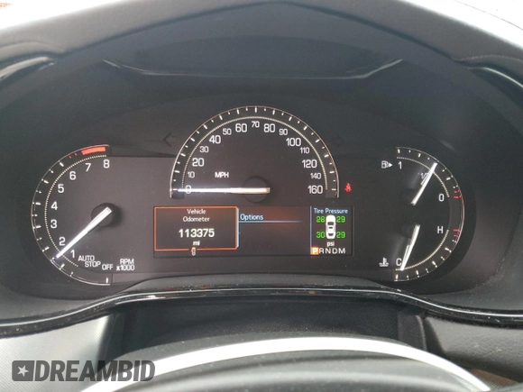 2018 Cadillac CTS Luxury AWD with VIN 1G6AX5SX3J0107605, listed as a Copart auction lot 55756235 with 113,375 mi miles and Salvage title. Bid and sale history available at DreamBid. Image 9.