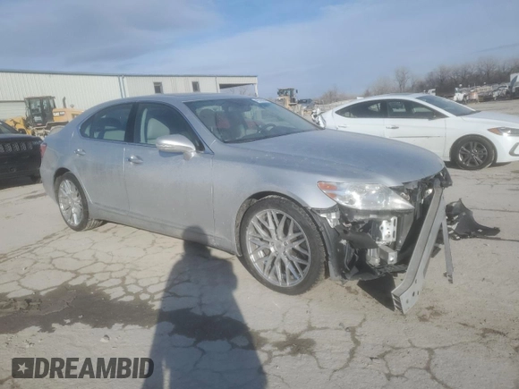 2012 Lexus LS 460 with VIN JTHCL5EF1C5014719, listed as a Copart auction lot 41970505 with Not provided miles and Salvage title. Bid and sale history available at DreamBid. Image 4.