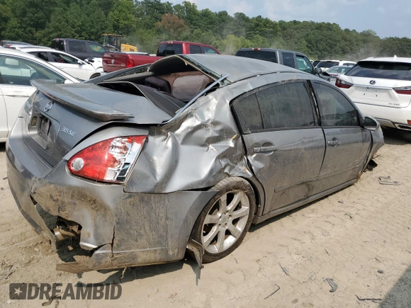 2008 Nissan Maxima 3.5 SE with VIN 1N4BA41E28C837324, listed as a Copart auction lot 67140294 with 0 mi miles and Salvage Title. Bid and sale history available at carsss.com. Image 3.
