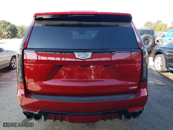 2023 Cadillac Escalade AWD V-Series with VIN 1GYS4HK97PR405294, listed as a Copart auction lot 73850244 with 11,922 mi miles and Salvage Title. Bid and sale history available at carsss.com. Image 6.